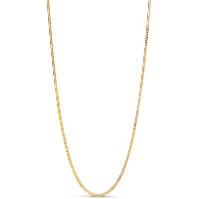 Forgyldt Enamel Curb Chain Halskæde - Eksklusiv Stil