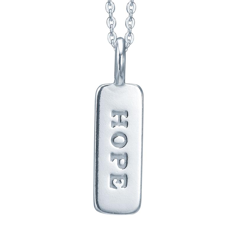 Elegant Hope Tag Halskæde i Sølv - Fantastisk Tilbud!