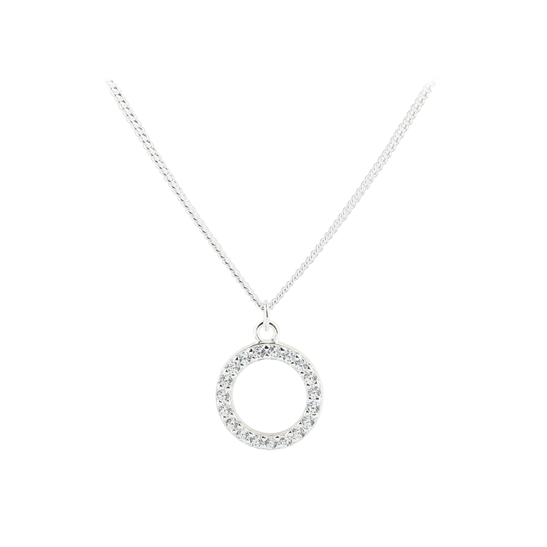 Darling Circle Necklace Silver - Aqua Dulce Halskæder  - 5740013860790