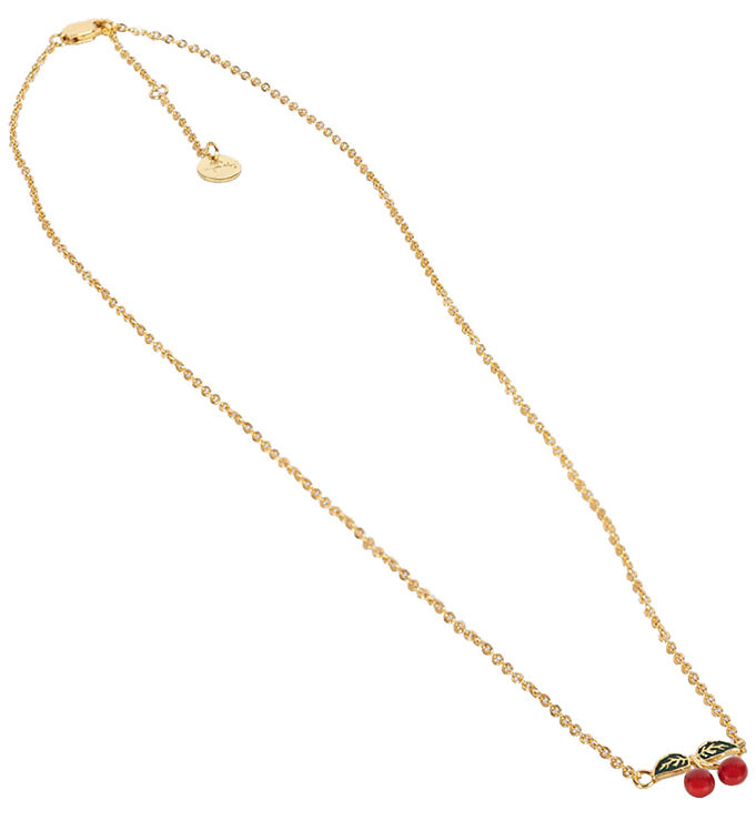 Metallic Konges Sløjd Halskæde Plating Karat Guld Cherry - Konges Sløjd Halskæder  - 5715681003572
