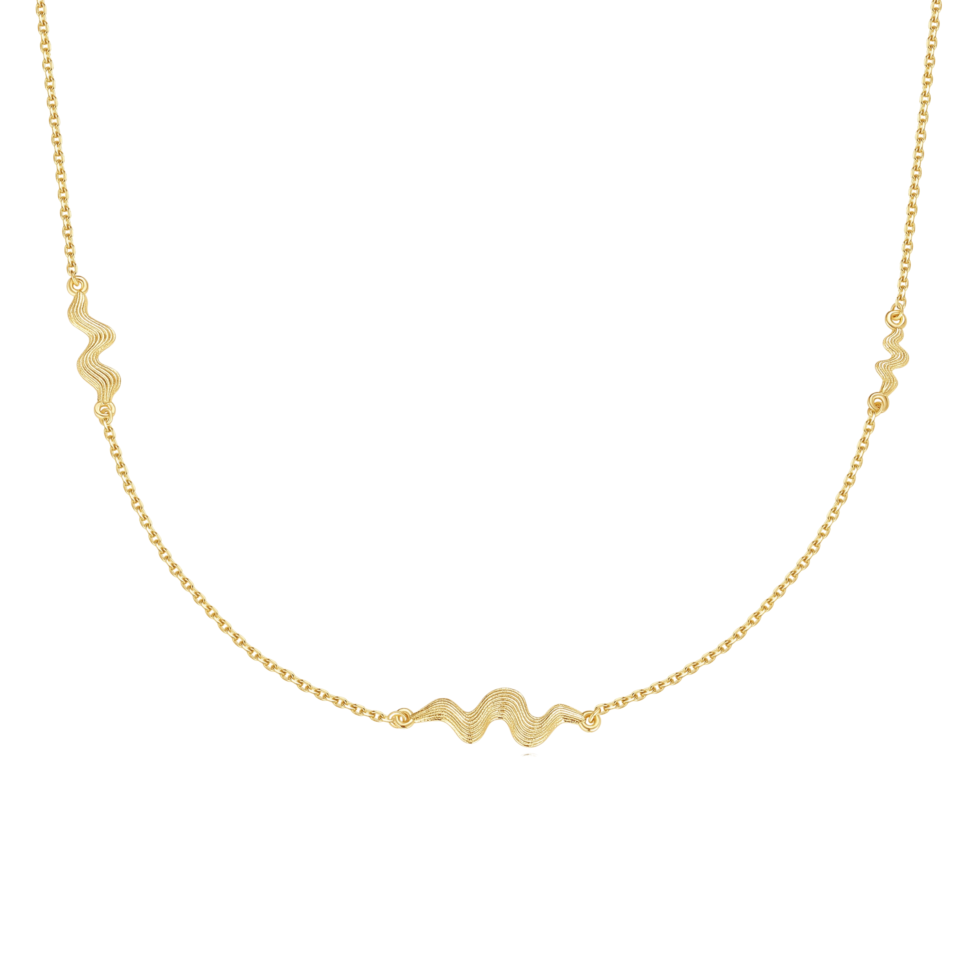Amani Necklace Forgyldt - Nava Copenhagen Halskæder  - 5715461008063