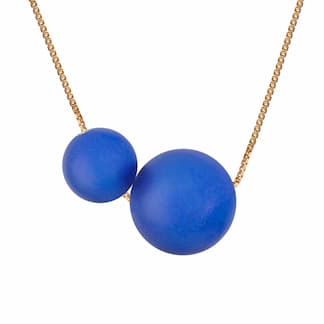 Glow HalskÆde Duo Royal Blue - Scherning Halskæder