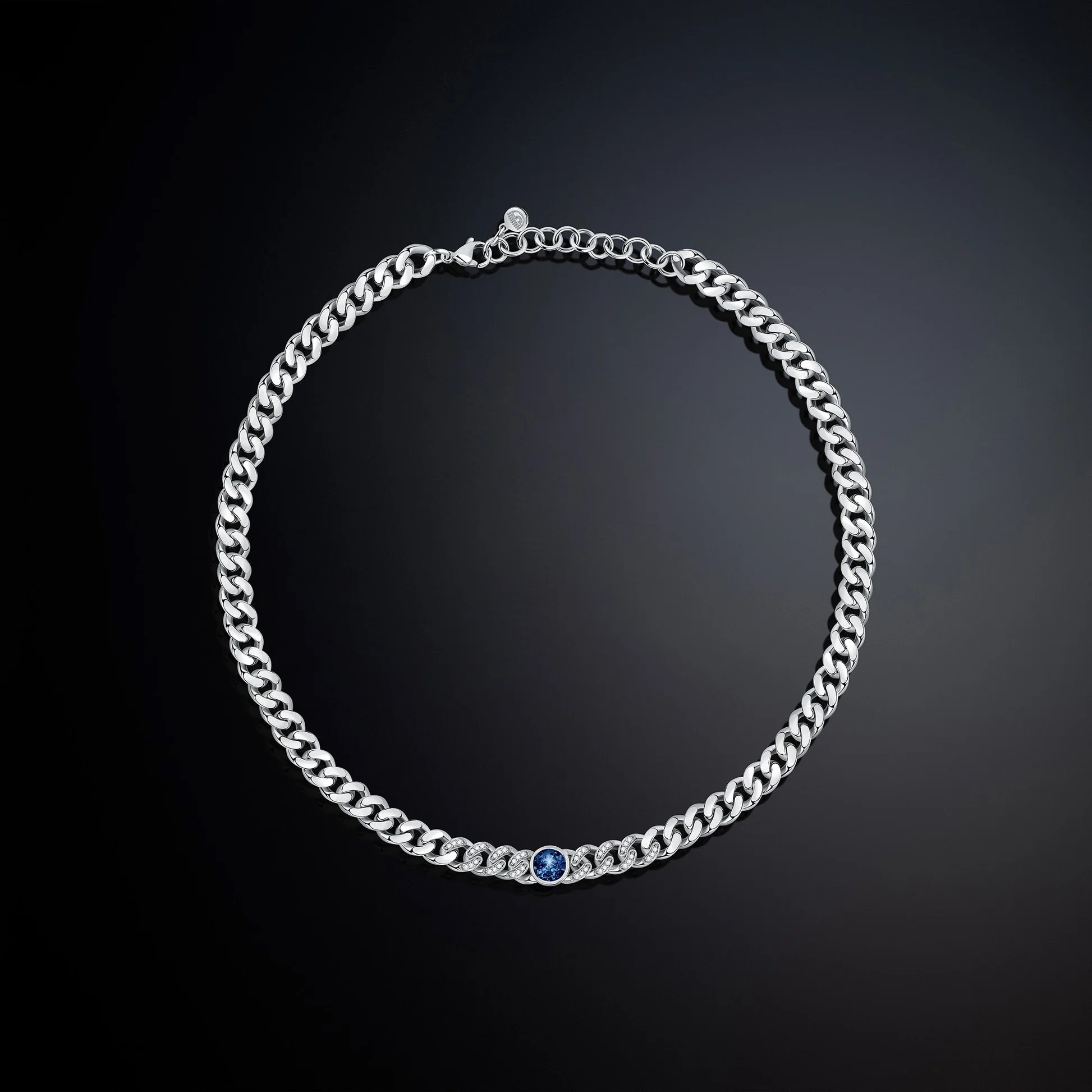 Chiara Ferragni Bossy Chain Blue Halskæde W33 - Halskæder  - 8033288957447