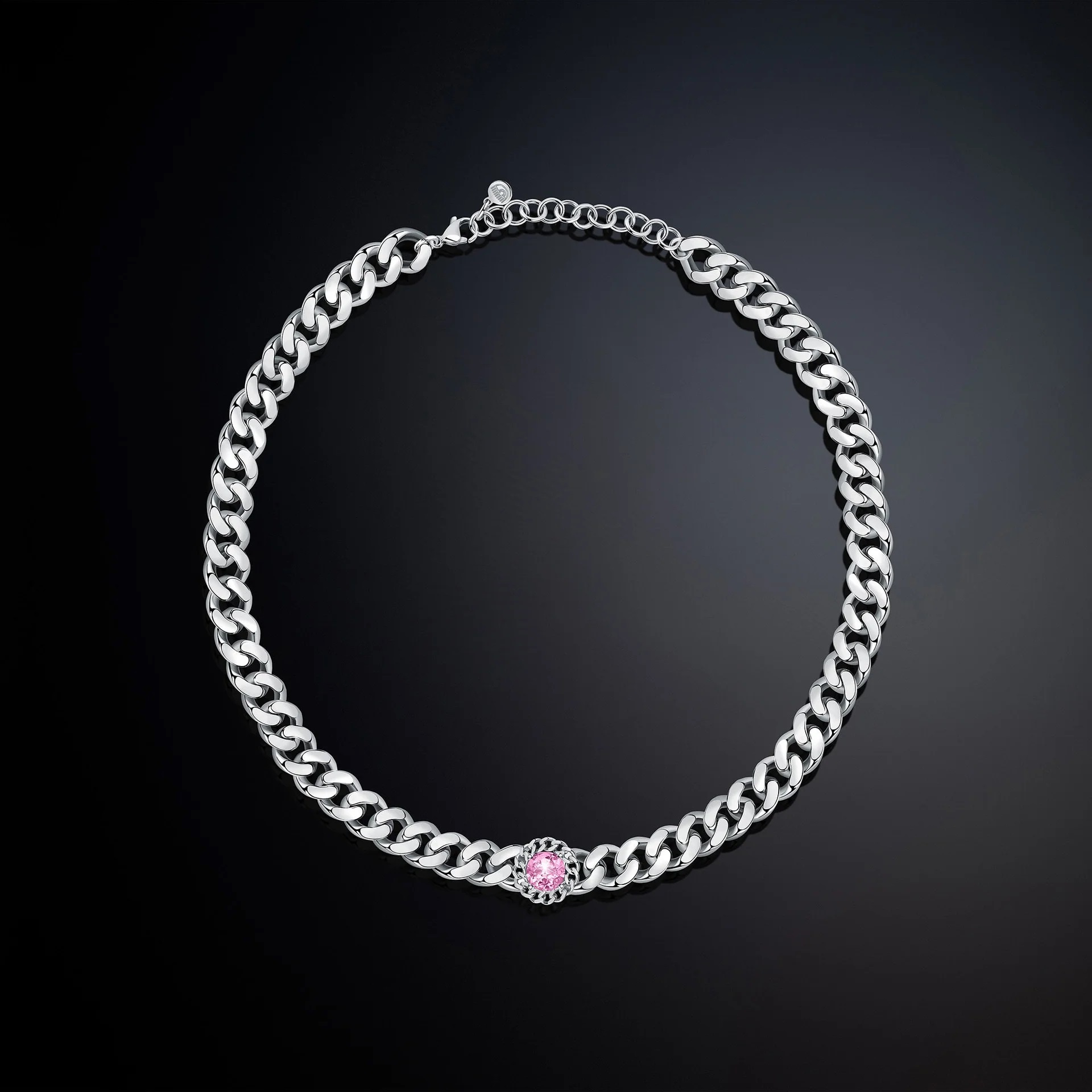 Pink Chiara Ferragni Bossy Chain Halskæde - Halskæder  - 8033288957416