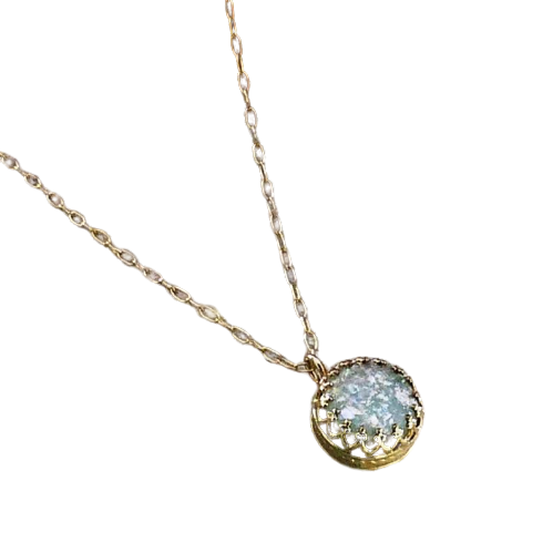 Guld Halskæde Med Romersk Glas - Niibuhr Jewelry Halskæder