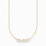 Hvid Thomas Sabo Charming White Stone Halskæde 45cm - Halskæder  - 4051245501087