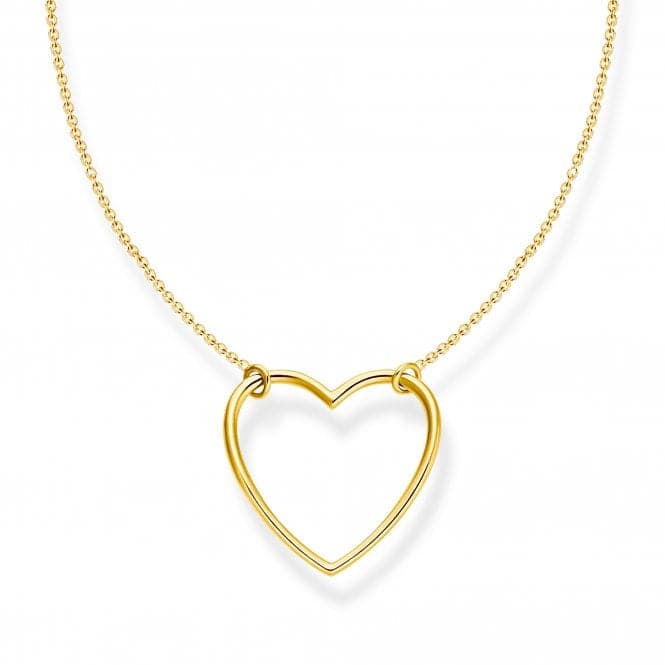 Thomas Sabo Heart Guld Halskæde 45cm - Halskæder  - 4051245508666