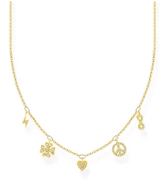 Thomas Sabo Charming Symbols Guld Halskæde 42cm - Halskæder  - 4051245507027
