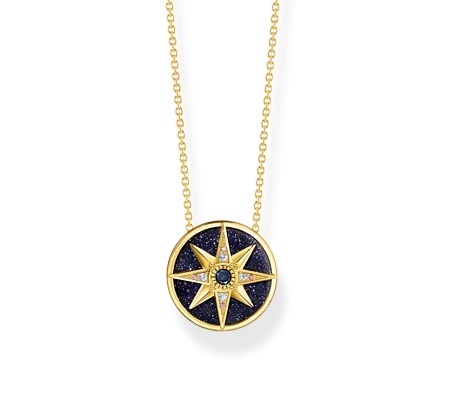 Thomas Sabo Royalty Star Guld Halskæde 45cm - Halskæder  - 4051245510102