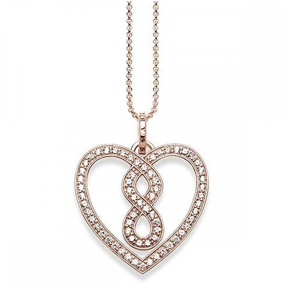 Thomas Sabo Rosegold Infinity Halskæde 45cm - Halskæder  - 4051245226621