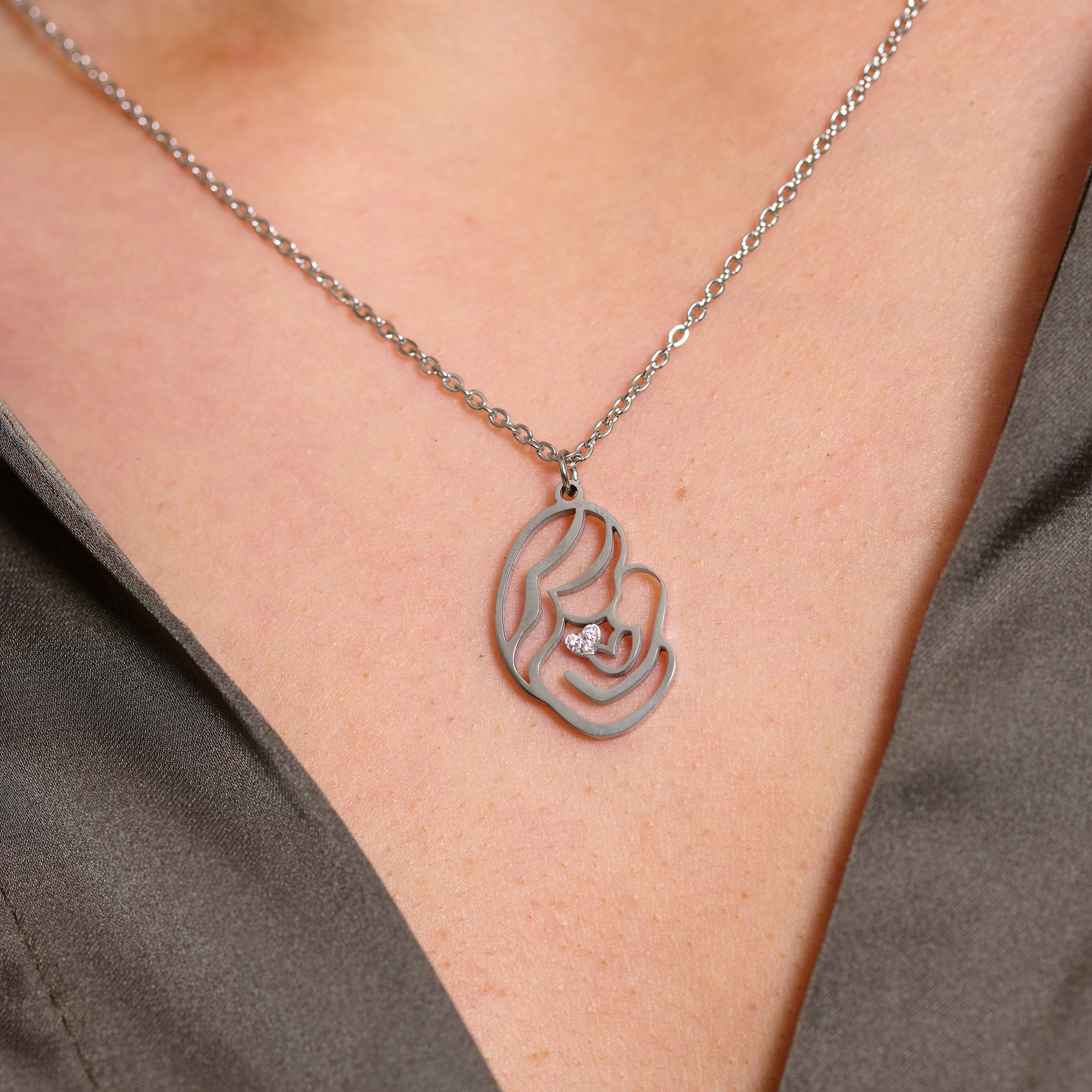 Annebrauner Mother & Child Necklace - Annebrauner Halskæder  - 2007844922763