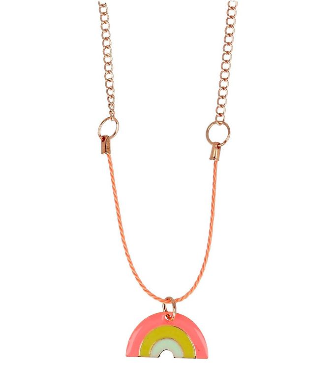 Rosa Meri Meri Halskæde Enamel Rainbow Necklace - Meri Meri Halskæder  - 9781534042100
