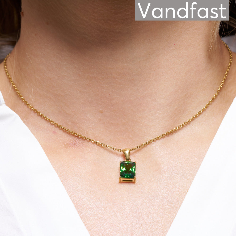 Grøn Annebrauner Empress Green Necklace - Cab Halskæder  - 2005821202594