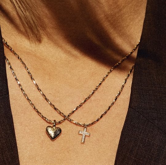Friihofsiig Cross Halskæde Kors Guld - Friihof + Siig Halskæder