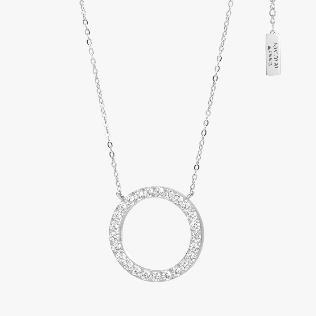 Halo Halskæde Sølvfarvet Jewelries - Halskæder