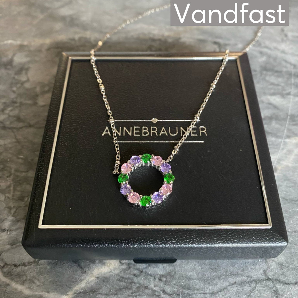 Pink Annebrauner Big Green Circle Necklace - Bi Halskæder  - 2006200799391