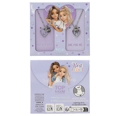 Accessories Leg Top Model Best Friends Halskæde Sølv Lilla - Topmodel Halskæder  - 4010070708863