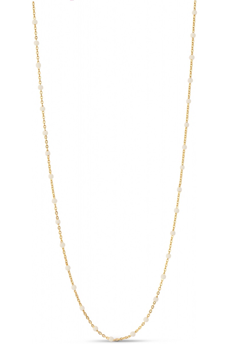 Guld Enamel Halskæde Lola Necklace Daisy - Enamel Halskæder  - 5714274015794