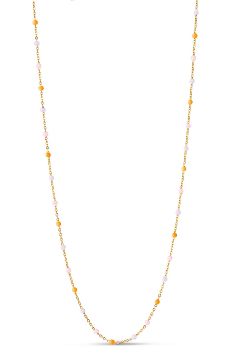 Guld Enamel Halskæde Lola Necklace Heavenly - Enamel Halskæder  - 5714274015770