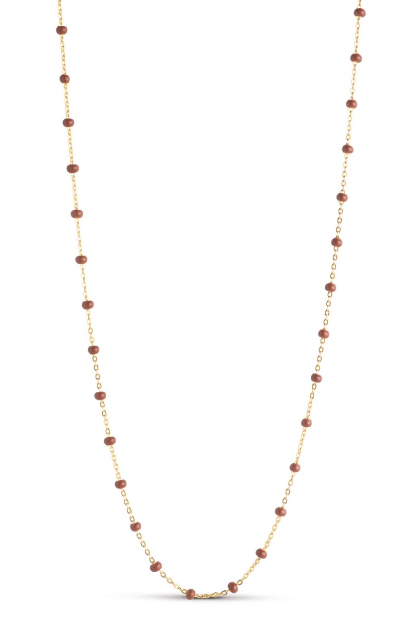 Brun Enamel Halskæde Lola Necklace Lola Copper - Enamel Halskæder  - 5714274031190