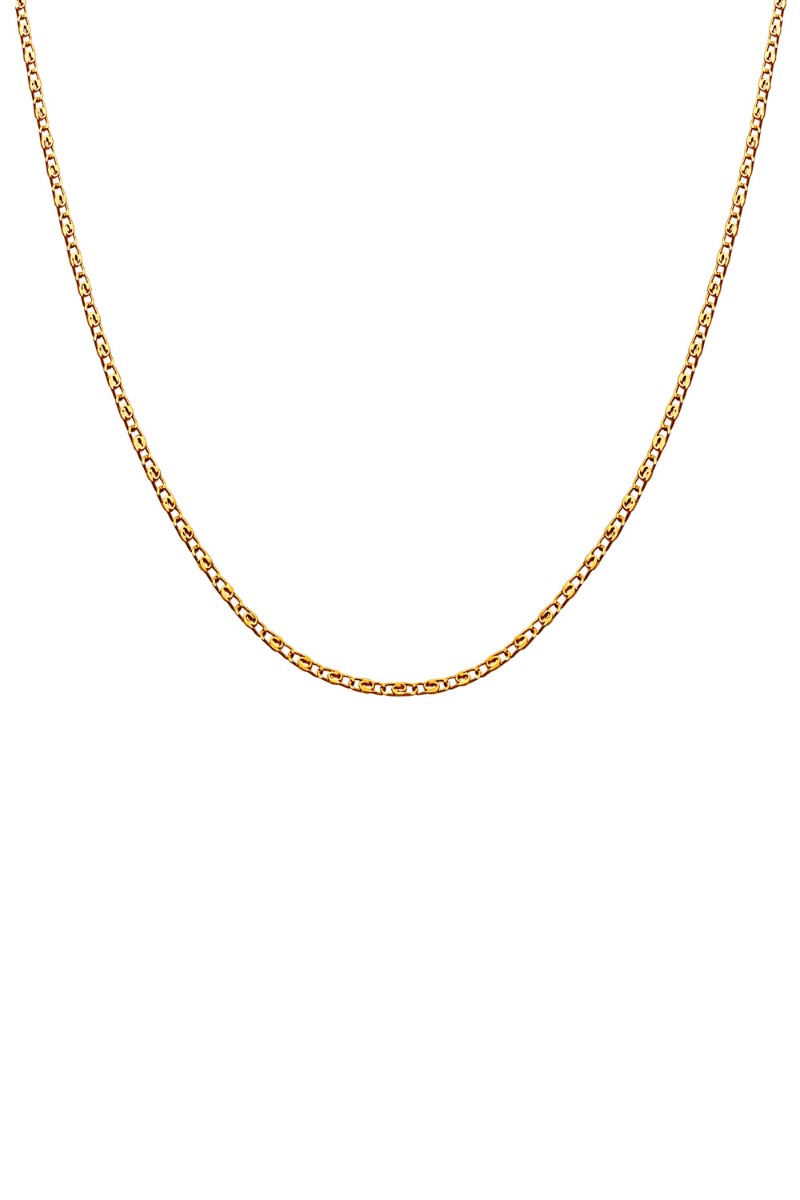 Guld Maanesten Halskæde Eva Choker Necklace - Maanesten Halskæder  - 5715336011846