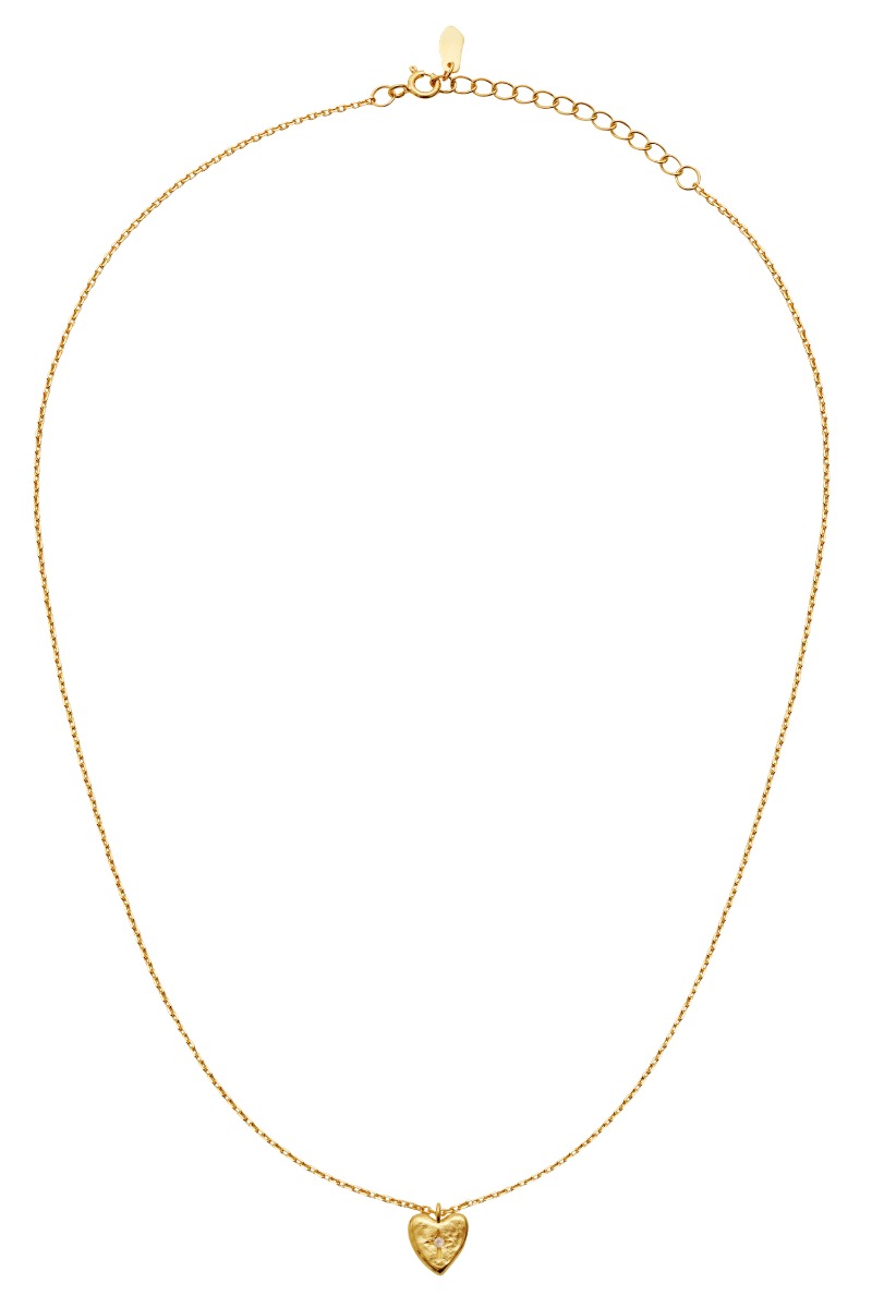 Guld Maanesten Halskæde Ira Necklace - Maanesten Halskæder  - 5715336030106