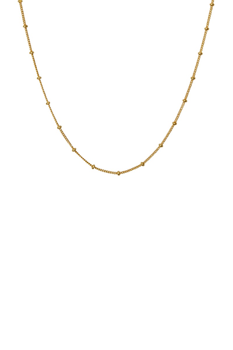 Guld Maanesten Halskæde Nala Choker Necklace - Maanesten Halskæder  - 5715336030960