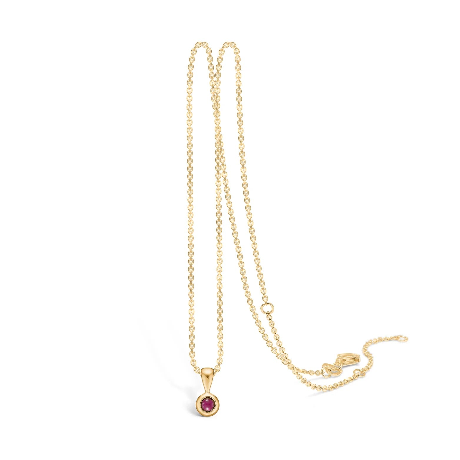 Blossom Copenhagen Karat Guld Vedhæng Med Rubin 09331569 - Blossom Halskæder  - 1233690190785