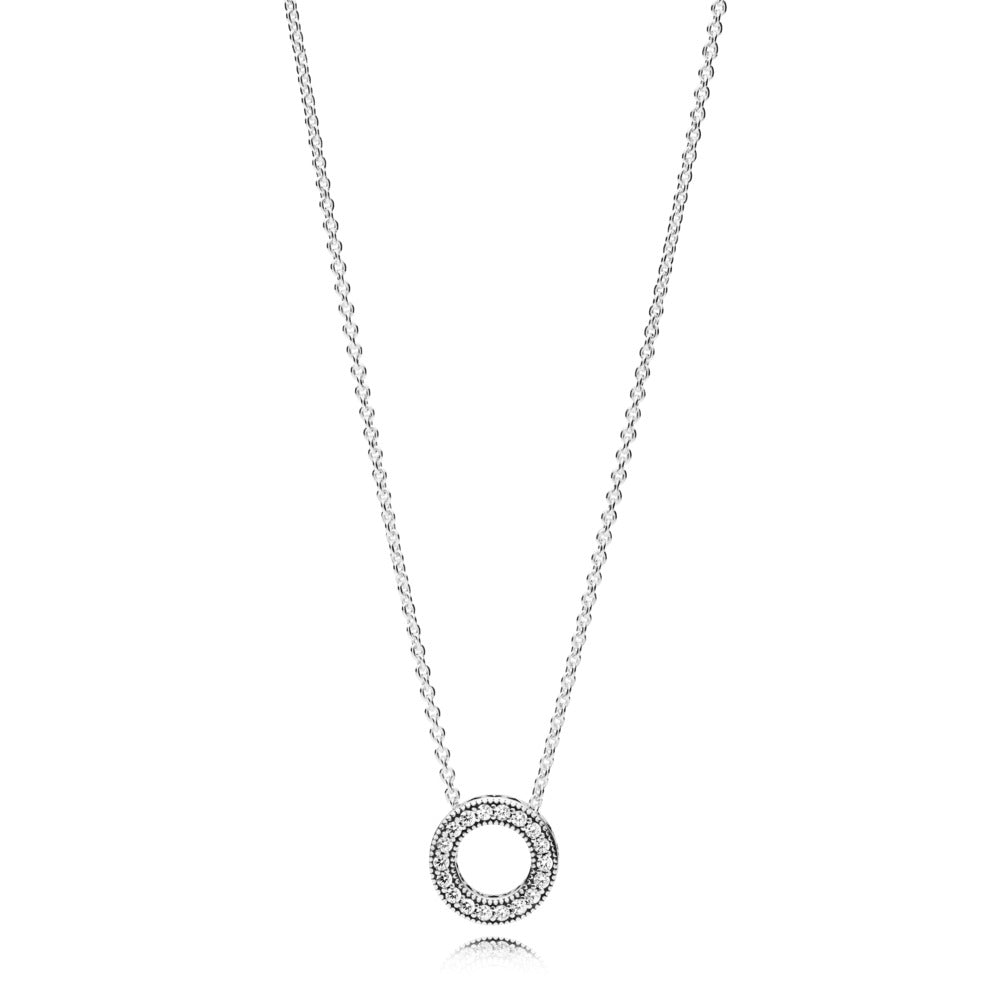 Pandora Cirkel Vedhæng Med Kæde 397436cz - Pandora Halskæder  - 1233690049953