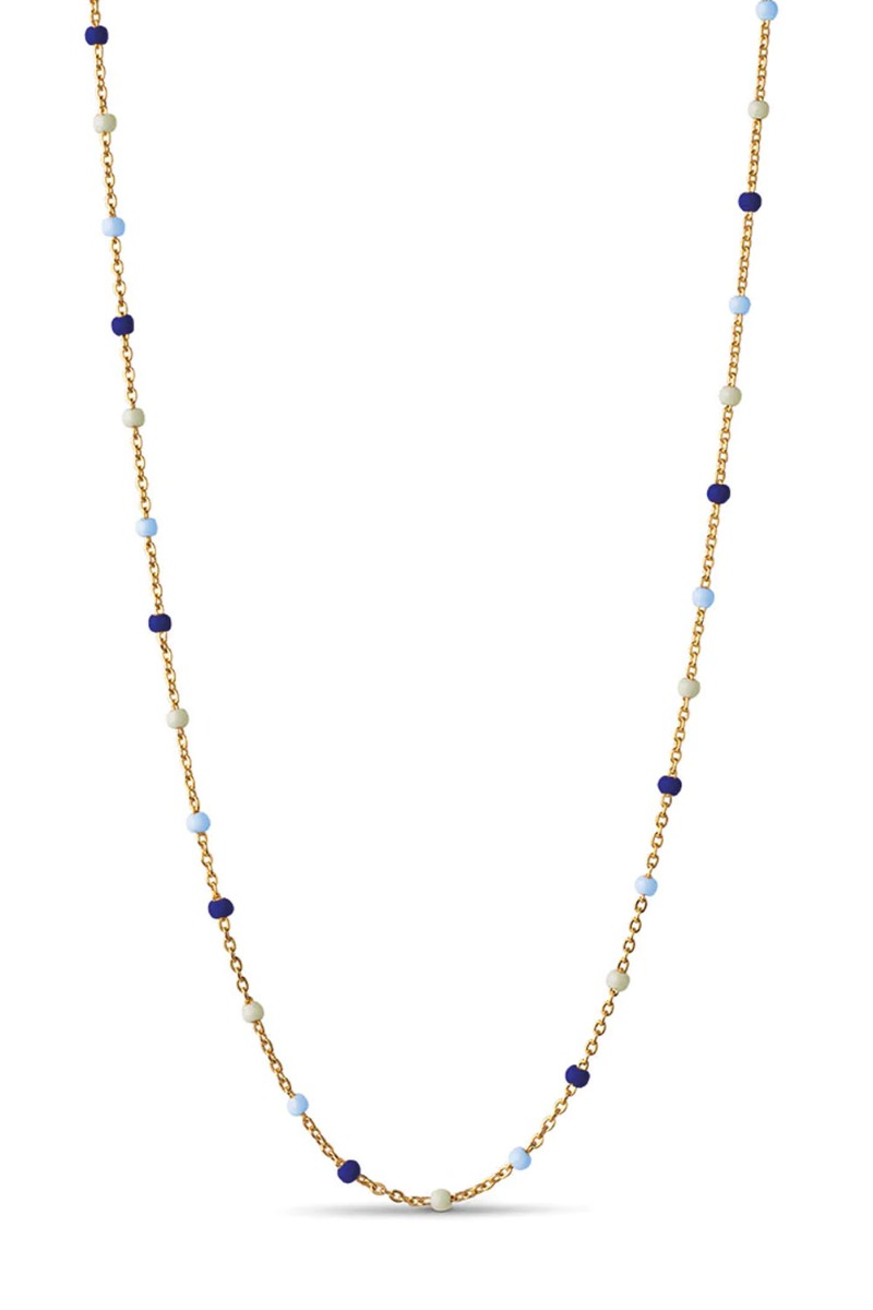 Blå Enamel Halskæde Necklace Lola Marine - Enamel Halskæder  - 5714274022808