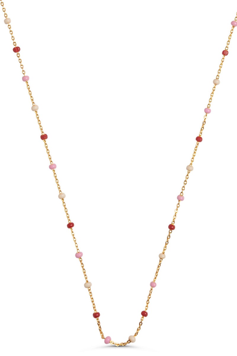 Rosa Enamel Halskæde Lola Necklace Rosie - Enamel Halskæder  - 5714274032463