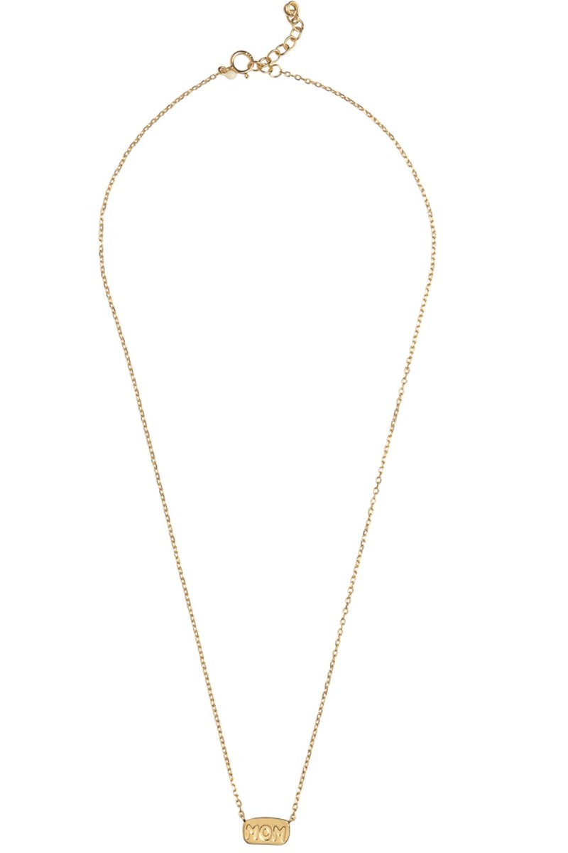Guld Enamel Halskæde Mom Necklace Gold - Enamel Halskæder  - 5714274031817