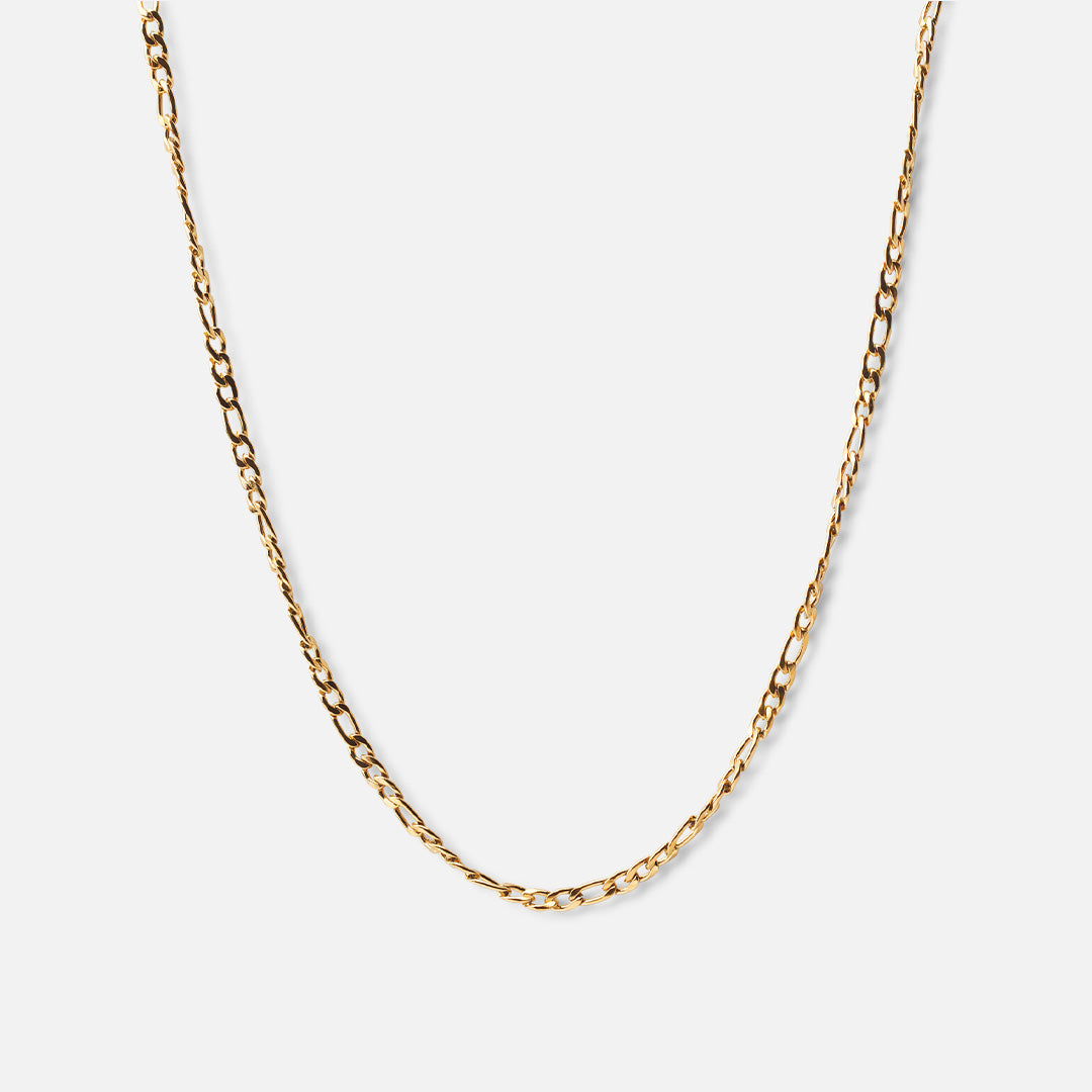 Figaro Halskæde 18k Guldbelagt 3mm - Josephine Nord Halskæder