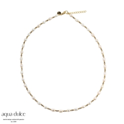 Halskæde Coast Smokey Aqua Dulce Forgyldt - Aqua Dulce Halskæder  - 5740013859183
